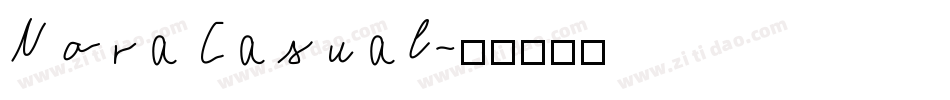 Nora Casual字体转换